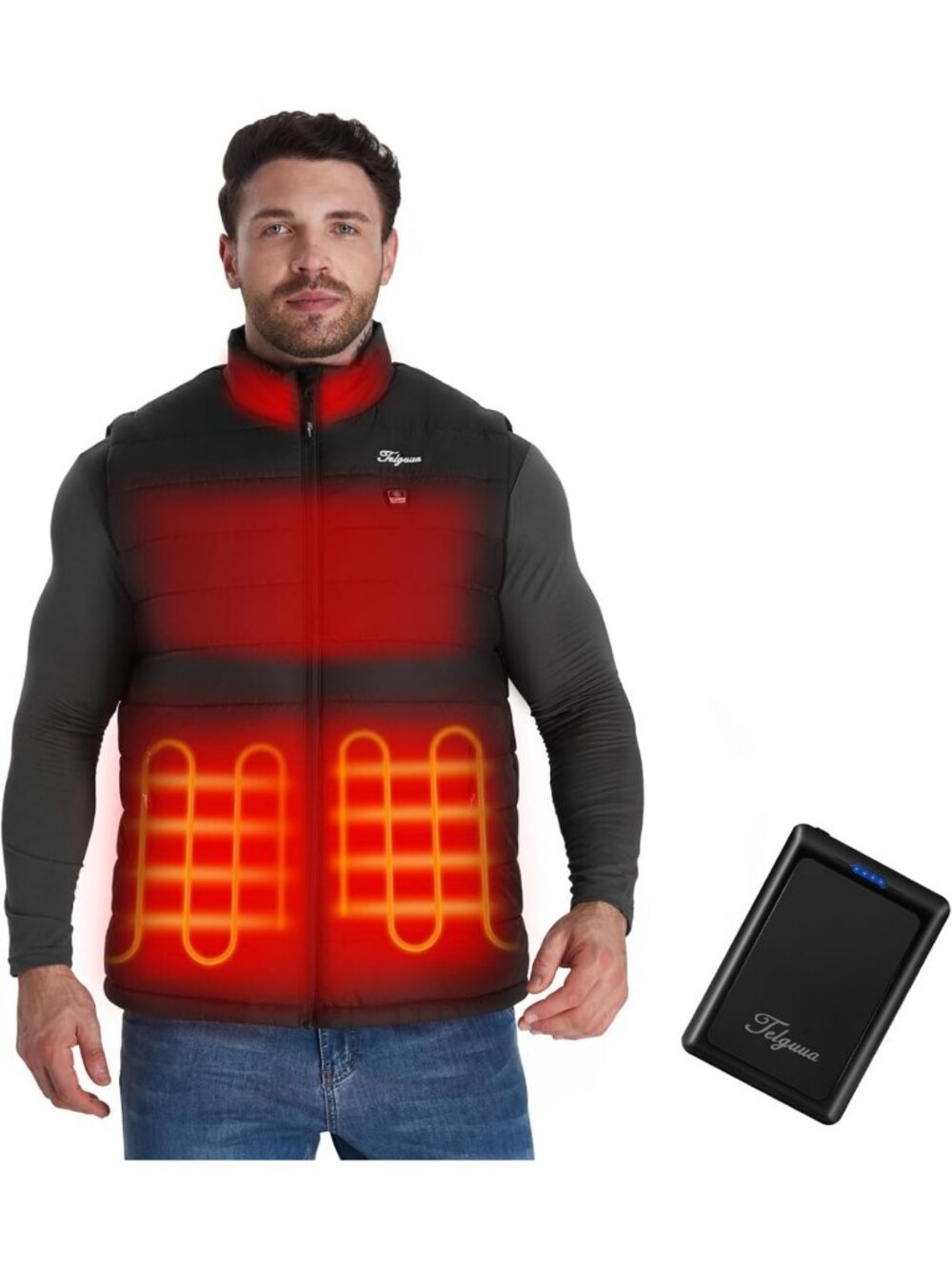 Men's Heated Vest with Battery Pack - Warm, Lightweight, Perfect for Outdoor